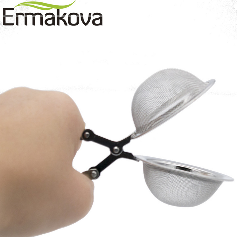 3 vnt. arbatos infuzerio nutekėjimas tinklinio sietelio filtre su rankena Nešiojami nerūdijančio plieno miltelių purkštuvai virtuvės priedai