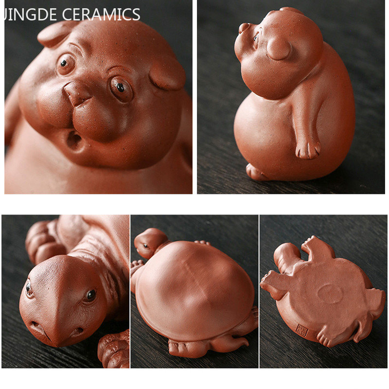 Loominguline lilla savikilpkonna tee Lemmiklooma kuju Teelaua kaunistused Traditsioonid Teenõud Kaunistused Käsitöö Teetarvikud