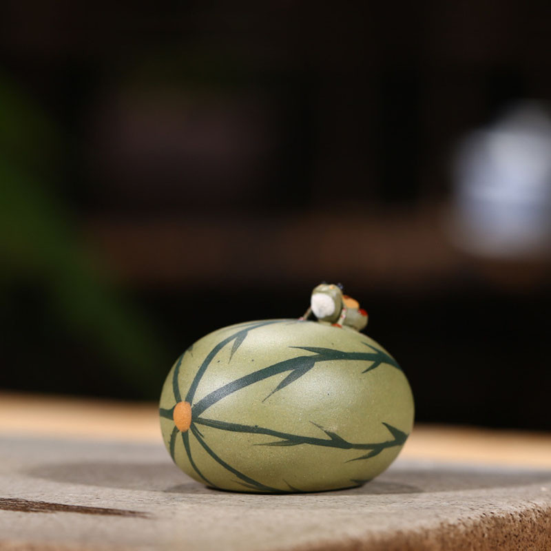 Lilla savist konnatee Lemmikloom armas teekomplekt Kaunistused teekomplekti tarvikud Pihustusvesi Konnatee Lemmikloomade soojuspaisumine ja kokkutõmbumine