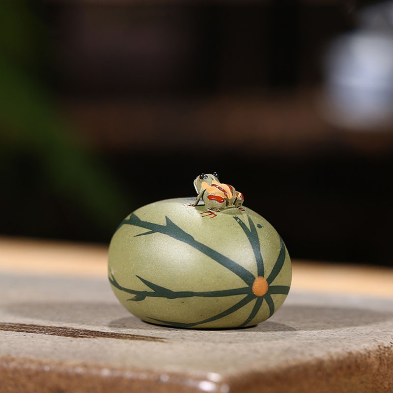 Lilla savist konnatee Lemmikloom armas teekomplekt Kaunistused teekomplekti tarvikud Pihustusvesi Konnatee Lemmikloomade soojuspaisumine ja kokkutõmbumine