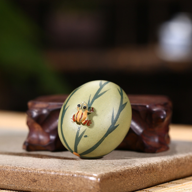 Lilla savist konnatee Lemmikloom armas teekomplekt Kaunistused teekomplekti tarvikud Pihustusvesi Konnatee Lemmikloomade soojuspaisumine ja kokkutõmbumine