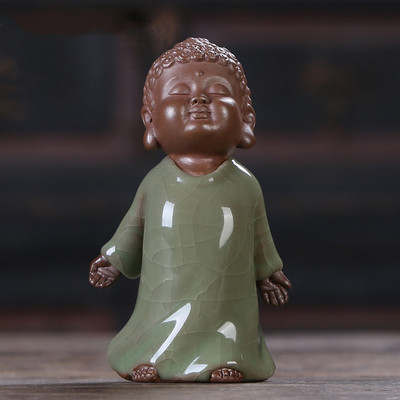 Kūrybiškumas Keramika Arbata Naminis gyvūnėlis Buda Vienuolis Figūrėlės Papuošalai Staliniai amatai Rankų darbo arbatos stalo dekoravimas Priedai Dovanos