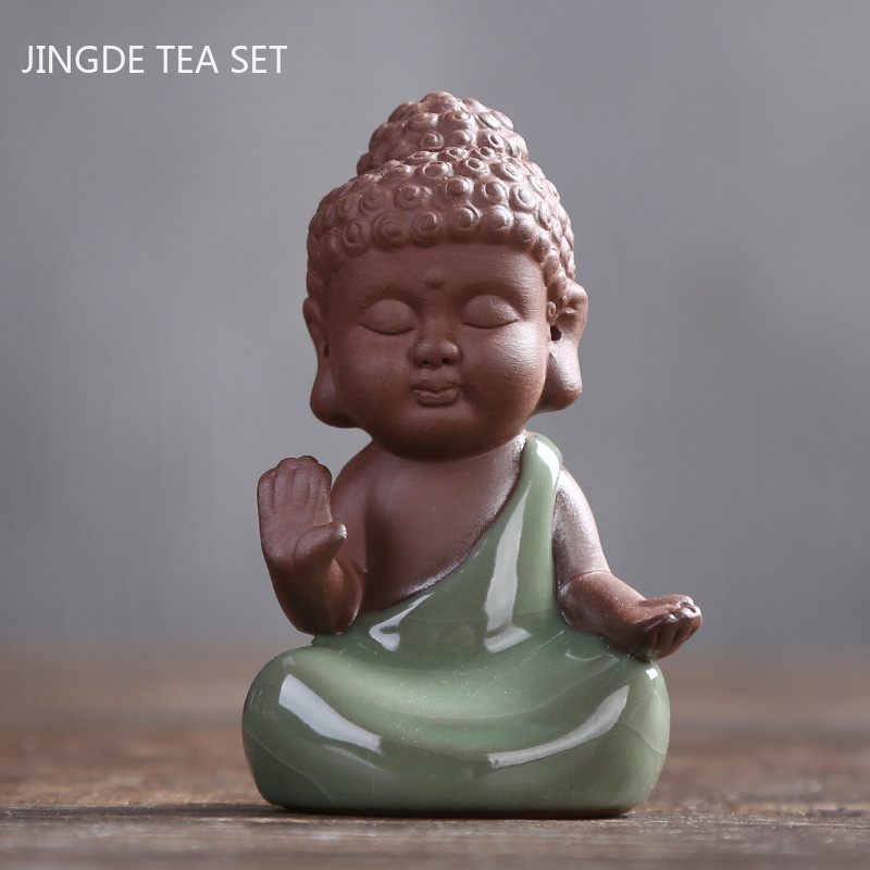 Kūrybiškumas Keramika Arbata Naminis gyvūnėlis Buda Vienuolis Figūrėlės Papuošalai Staliniai amatai Rankų darbo arbatos stalo dekoravimas Priedai Dovanos