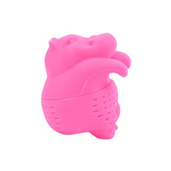 1 τμχ Αξεσουάρ Home Loose Leaf Diffuser, Silicone Hippo Shaped Tea Infuser Επαναχρησιμοποιήσιμο φίλτρο τσαγιού Φίλτρο βοτάνων καφέ