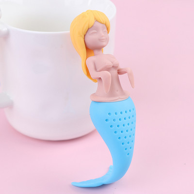 1 gab. Mājas vaļēju lapu difuzora piederumi, Silikona nīlzirgu formas tējas infuzors atkārtoti lietojams tējas sietiņš kafijas garšaugu filtrs