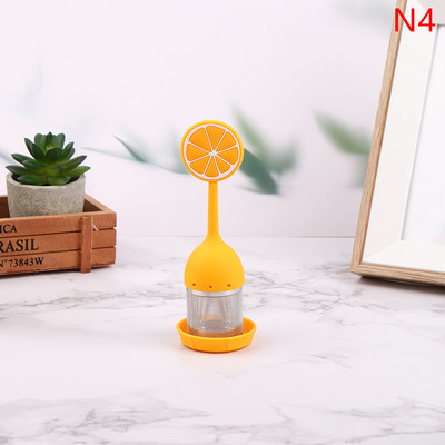 1 gab. Mājas vaļēju lapu difuzora piederumi, Silikona nīlzirgu formas tējas infuzors atkārtoti lietojams tējas sietiņš kafijas garšaugu filtrs