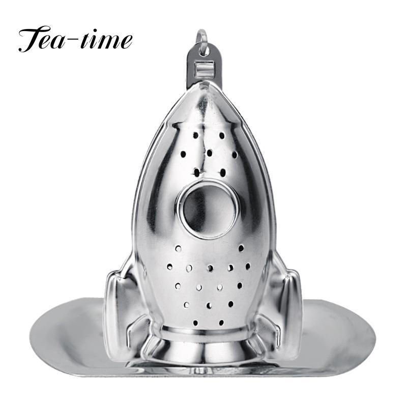 1 buc. Infuzoare de ceai în formă de rachetă Difuzor cu frunze libere Filtru de condimente din oțel inoxidabil Filtru de condimente creative Infuzor de ceai Ustensile de bucătărie