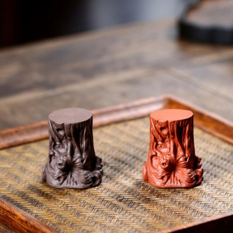 Violetinė molio arbata augintinė Kūrybinė voverė Linksmas lizdo medis Kunfu arbatos priedai Virtuvės arbatos indai, papuošalai