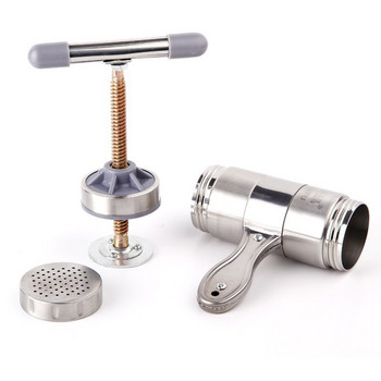 1 τεμ. από ανοξείδωτο ατσάλι οικιακής χρήσης μικρού μεγέθους χειροκίνητο μηχάνημα παρασκευής νουντλς Μηχάνημα κουζίνας χειροκίνητης μηχανής πρέσας Εγχειρίδιο Noodles Soup