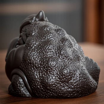 Purple Clay Tea Pet Golden Toad Tea Παίξτε Tea Ceremony Στολίδια Σετ τσαγιού Αξεσουάρ Διακοσμήσεις σπιτιού