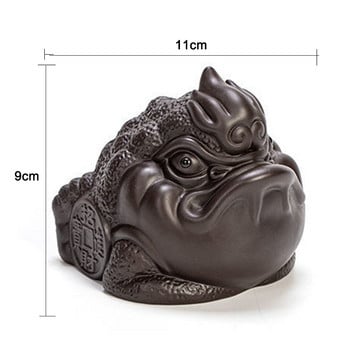 Purple Clay Tea Pet Golden Toad Tea Παίξτε Tea Ceremony Στολίδια Σετ τσαγιού Αξεσουάρ Διακοσμήσεις σπιτιού