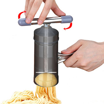 Нова ръчна машина за юфка от неръждаема стомана Ръчна резачка за спагети и макаронени изделия Машина за пресоване Ръчна машина за юфка