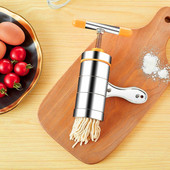 Ručni stroj za tjesteninu od nehrđajućeg čelika Ručni stroj za prešanje rezanaca Kalup za tijesto Stroj za prešanje špageta Kućni stroj za prešanje