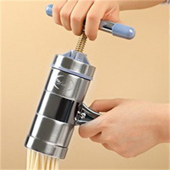 Многофункционална ръчна машина за юфка От неръждаема стомана Трудоспестяваща ротационна преса за юфка Кухненска домакинска машина за юфка