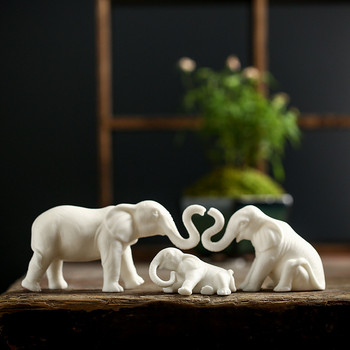 1 ΤΕΜΑΧΙΟ Κεραμικά για τσαγιού Τραπέζι για κατοικίδια Ελέφαντες Γλυπτά Γλυπτά ειδώλια ζώων Διακόσμηση σπιτιού