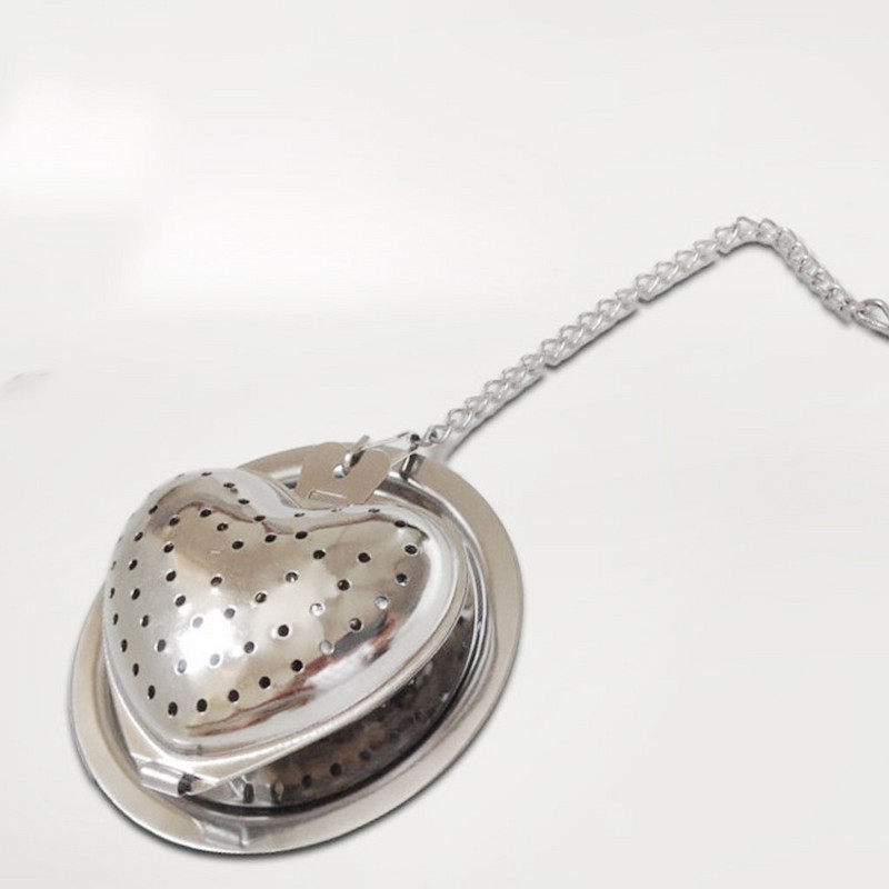 Teáskanna formájú laza tea infuser rozsdamentes acél leveles teafőző szűrő láncos csepegtető tálcával gyógynövényes fűszerszűrővel