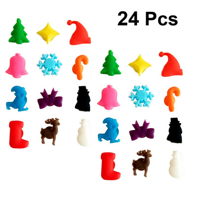 Üvegjelölők Szilikon bűbájok jelölők Italfelismerő pohár Címkék Poharak Palack Piros Állatcímke Azonosítók