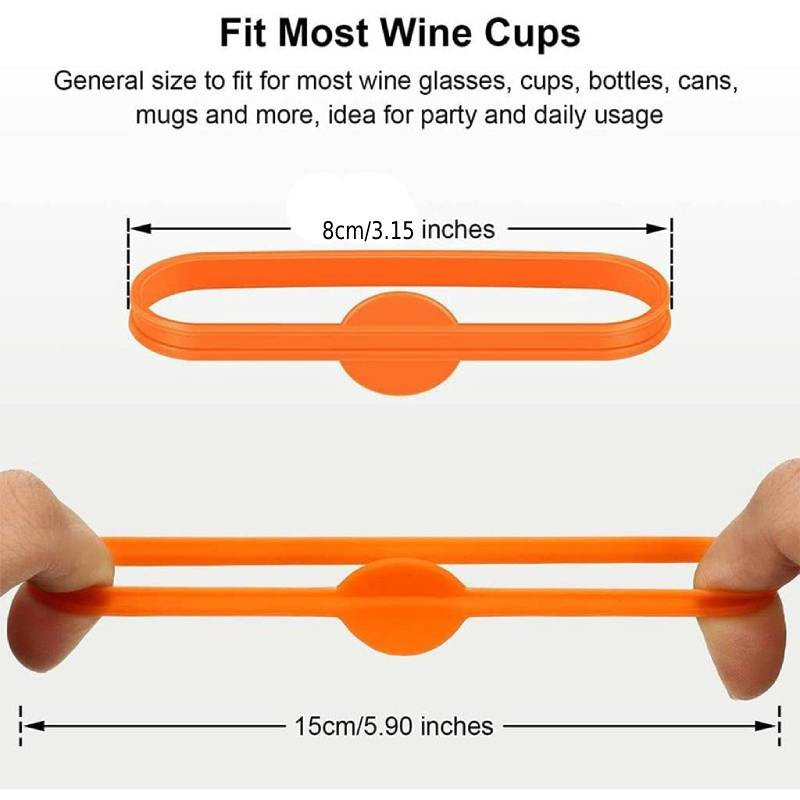 12 db szilikon italjelzők borospohár bűbájok üvegpohár üveg palack csík cimke jelölő címkék csészékhez koktélos üveg parti vendég