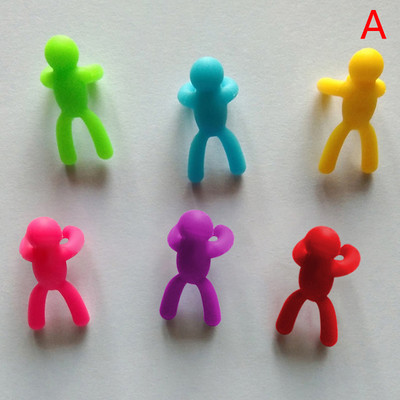 6/8 gab Vīna glāzes marķieris Creative 3D Trušu ausis Silikona dzēriena piekariņi vīna identifikators šampanieša kokteiļiem