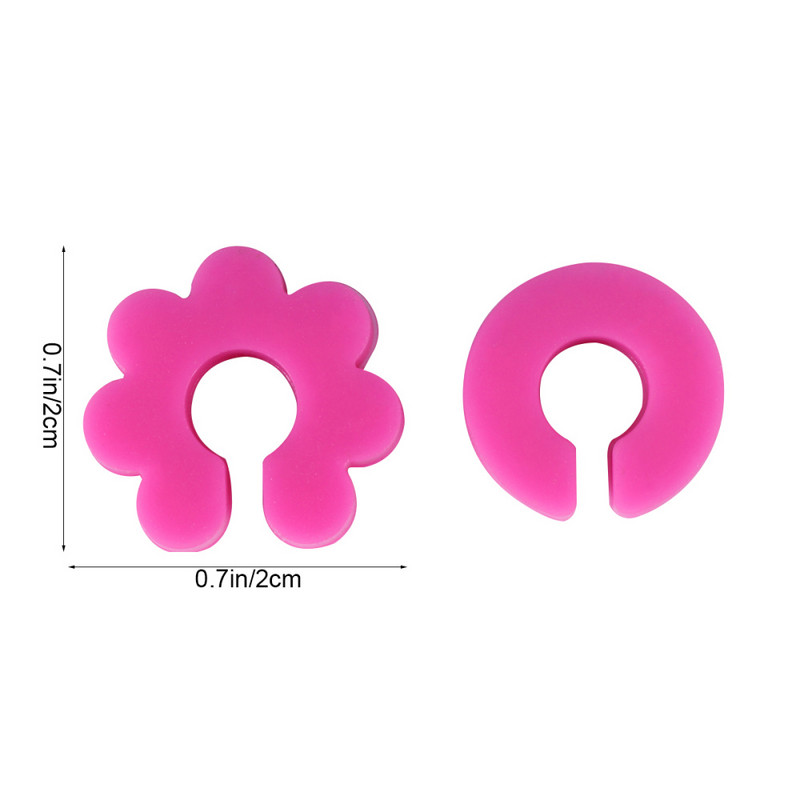 Borospohár jelölő Borbűvek Poharak Azonosító Jelölő Poharak Poharak Markerek Szilikon Üveg Virág alakú Poharak Címke