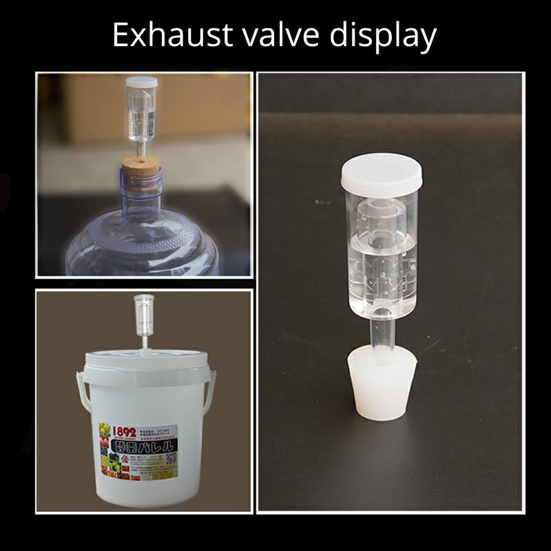 8 mm namų alaus alaus vyno silikoniniai guminiai kamščiai Silikoninis kištukas su anga oro užrakto vožtuvui, burbuliatoriaus kamštis oro užrakto burbulas