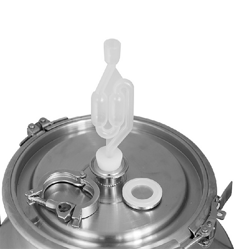 8 mm namų alaus alaus vyno silikoniniai guminiai kamščiai Silikoninis kištukas su anga oro užrakto vožtuvui, burbuliatoriaus kamštis oro užrakto burbulas