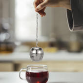 Rozsdamentes acél teaforrázó tealevél Fűszer fűszerezés Golyós szűrő teáskanna Finom hálós kávéfilter Teásedény Konyhai kiegészítők