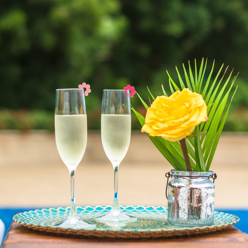 Winecharmsparty Markere Pahare Etichete de identificare a băuturii Marker pentru pahare Autocolante pentru băuturi Decorații Accesorii pentru băuturi Stem Buddies