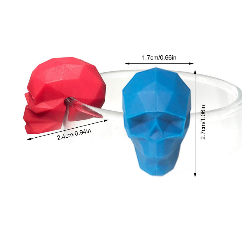 6gab Silikona sarkanvīna glāzes marķieris Radošie dzērienu marķieri burvīgi dzeramā glāzes identifikācijas krūzes etiķetes etiķetes ballītēm