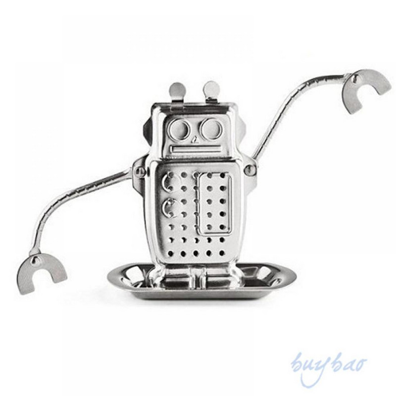 1 τεμ. Ρομπότ από ανοξείδωτο χάλυβα, ρομπότ, σε σχήμα πιθήκου, με χύμα φύλλων, φίλτρο τσαγιού, φίλτρο βοτάνων, διαχύτης μπαχαρικών σε όλο τον κόσμο Κατάστημα