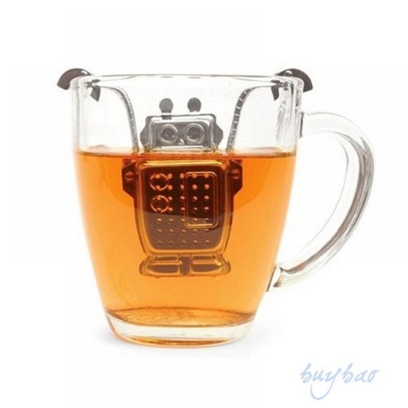 1 τεμ. Ρομπότ από ανοξείδωτο χάλυβα, ρομπότ, σε σχήμα πιθήκου, με χύμα φύλλων, φίλτρο τσαγιού, φίλτρο βοτάνων, διαχύτης μπαχαρικών σε όλο τον κόσμο Κατάστημα