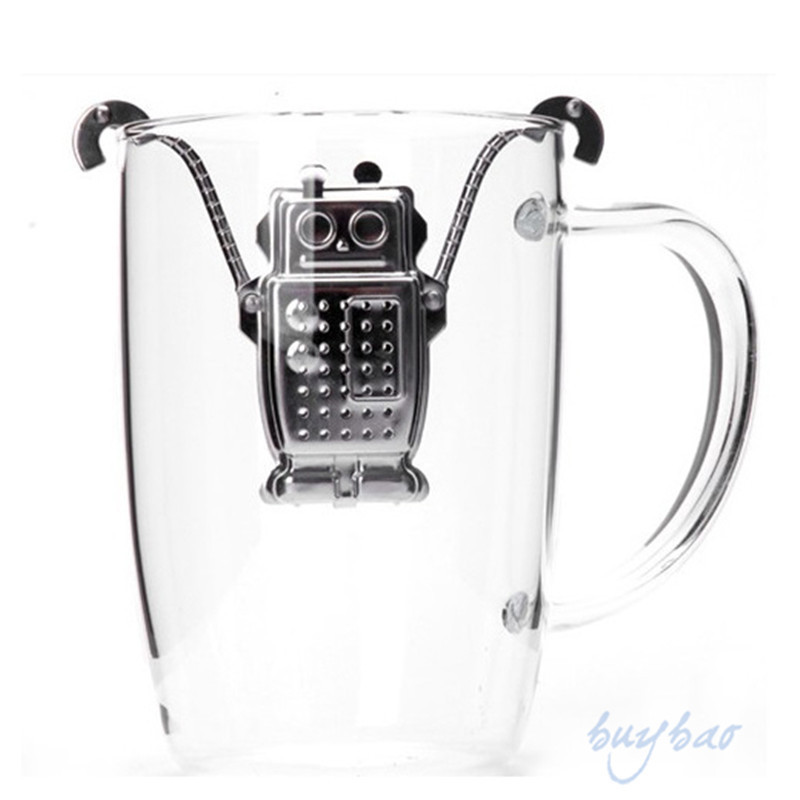 1 τεμ. Ρομπότ από ανοξείδωτο χάλυβα, ρομπότ, σε σχήμα πιθήκου, με χύμα φύλλων, φίλτρο τσαγιού, φίλτρο βοτάνων, διαχύτης μπαχαρικών σε όλο τον κόσμο Κατάστημα