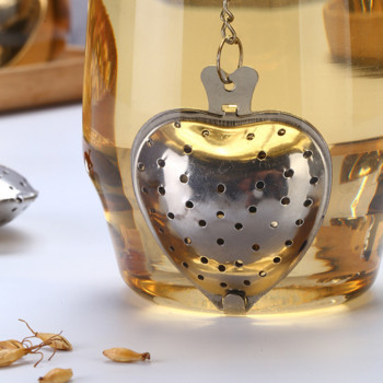 1 БР. Настойка за чай във формата на сърце Цедки за лъжица от неръждаема стомана Филтър за билки и подправки Гевгир за чай за многократна употреба Кухненски аксесоари