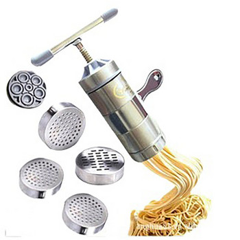 Ръчна машина за юфка от неръждаема стомана Преса за паста Машина за приготвяне на спагети юфка Резачка за плодове Сокоизстисквачка Кухненски инструмент