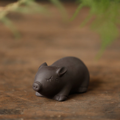 Boutique Purpura Māla tēja Mājdzīvnieks Jauka Cūkas statuja