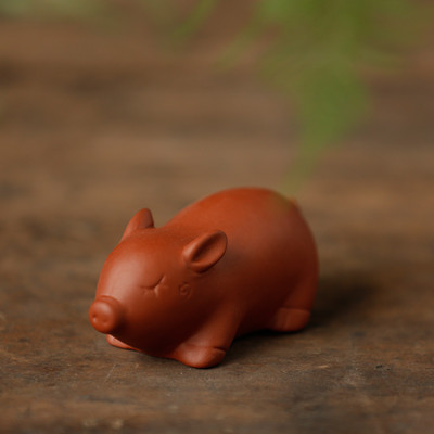 Boutique Purpura Māla tēja Mājdzīvnieks Jauka Cūkas statuja