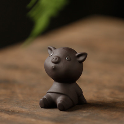 Boutique Purpura Māla tēja Mājdzīvnieks Jauka Cūkas statuja