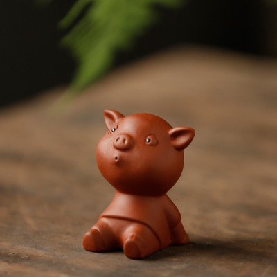 Boutique Purpura Māla tēja Mājdzīvnieks Jauka Cūkas statuja