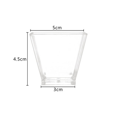 25 vnt 60 ml vienkartiniai plastikiniai desertiniai puodeliai porcija permatoma kepimo želė Jogurtas desertinis ledų puodelis virtuvės maisto indas