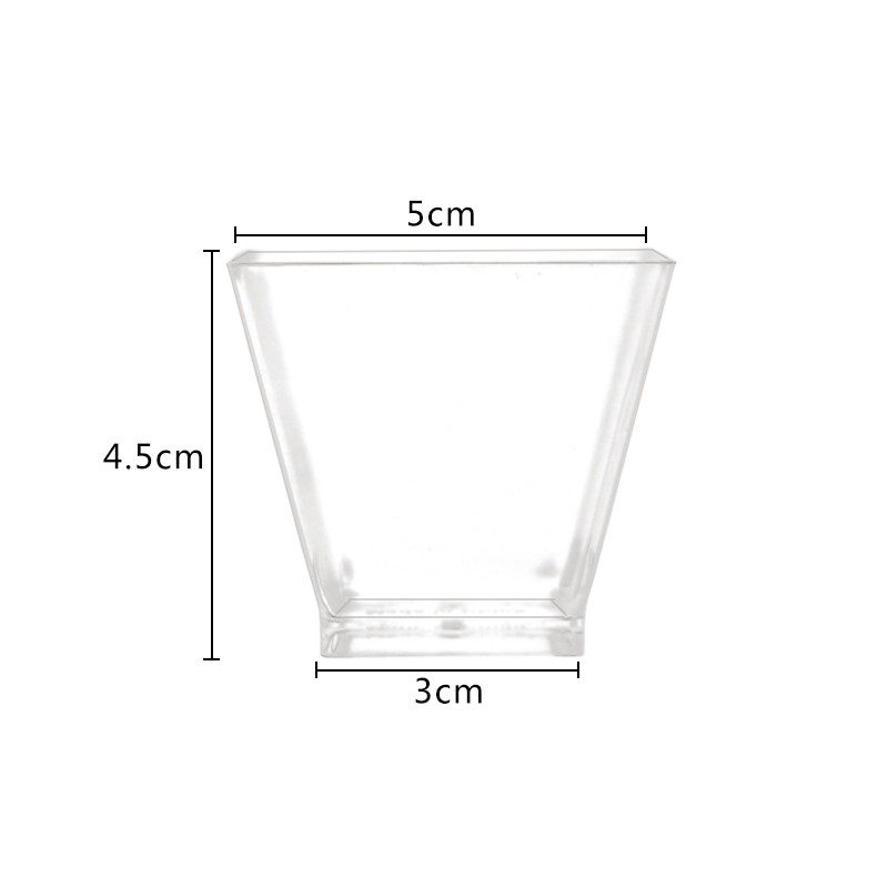 25 vnt 60 ml vienkartiniai plastikiniai desertiniai puodeliai porcija permatoma kepimo želė Jogurtas desertinis ledų puodelis virtuvės maisto indas