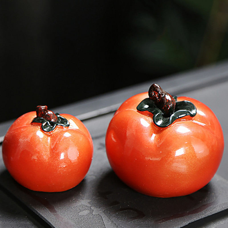 Tējas lolojumdzīvnieku krāsas maiņas sveķi Tomāts Tējas ceremonijas dekorēšana Tējas paplātes ornaments Tējas piederumi