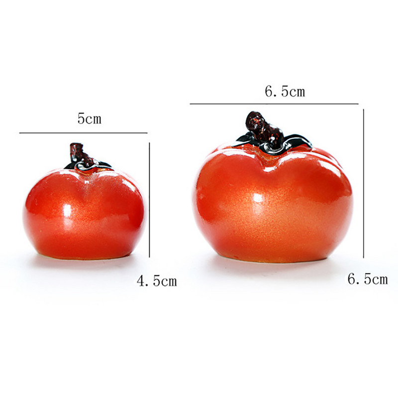 Tējas lolojumdzīvnieku krāsas maiņas sveķi Tomāts Tējas ceremonijas dekorēšana Tējas paplātes ornaments Tējas piederumi