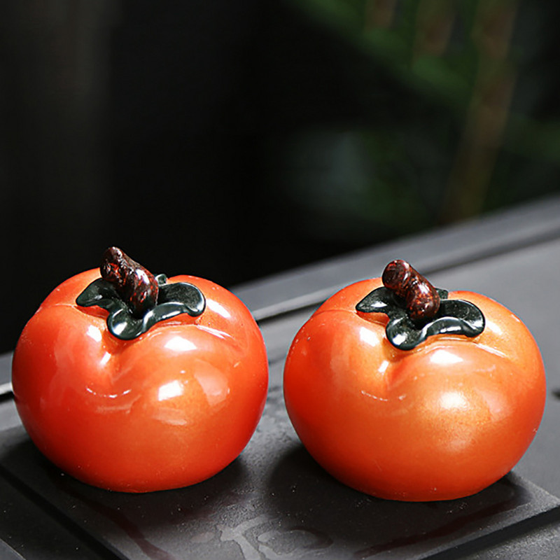 Tējas lolojumdzīvnieku krāsas maiņas sveķi Tomāts Tējas ceremonijas dekorēšana Tējas paplātes ornaments Tējas piederumi