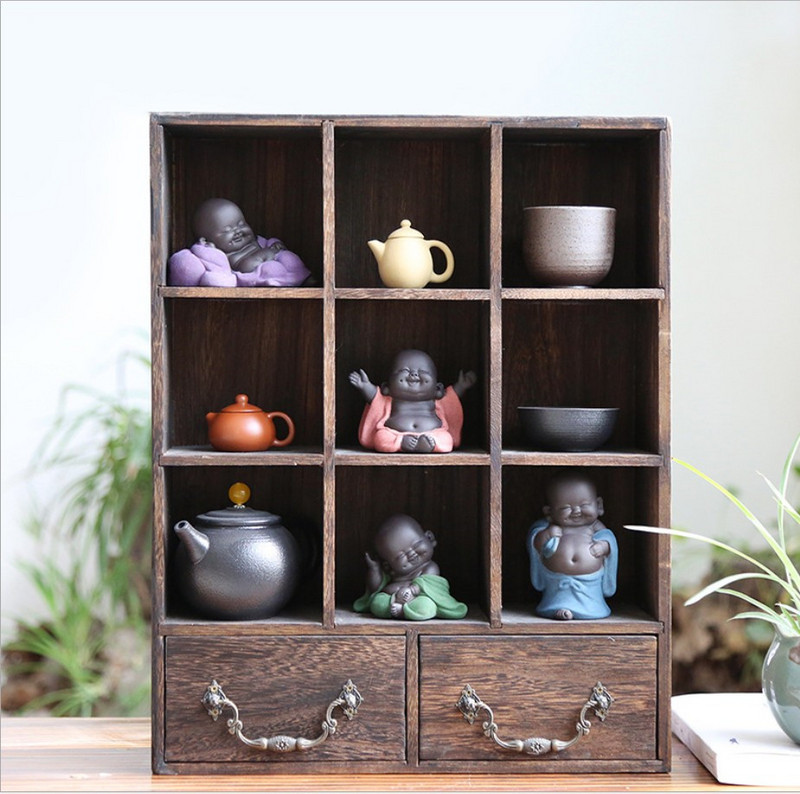 Tea Favor Boldog Maitreya Buddha Tea Háziállat Teaház díszek Kerámia Lakberendezés Pozsgás növények Dekoráció 4 Stílus a választáshoz