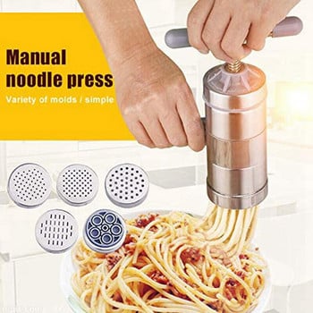 Noodle Making Machine Manual Noodles Press Machine Pasta Maker Stainless Steel, Noodle Mold