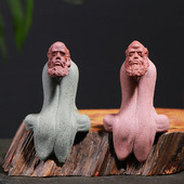 Dharmas tēja mājdzīvnieku keramikas izstrādājumi Izsmalcināta Budas statuja Čana tēja Pet figūriņa Dzīvojamās istabas Biroja rotājumi Mājas dekors