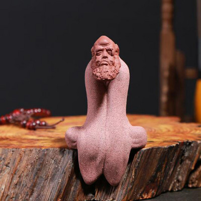 Dharmas tēja mājdzīvnieku keramikas izstrādājumi Izsmalcināta Budas statuja Čana tēja Pet figūriņa Dzīvojamās istabas Biroja rotājumi Mājas dekors