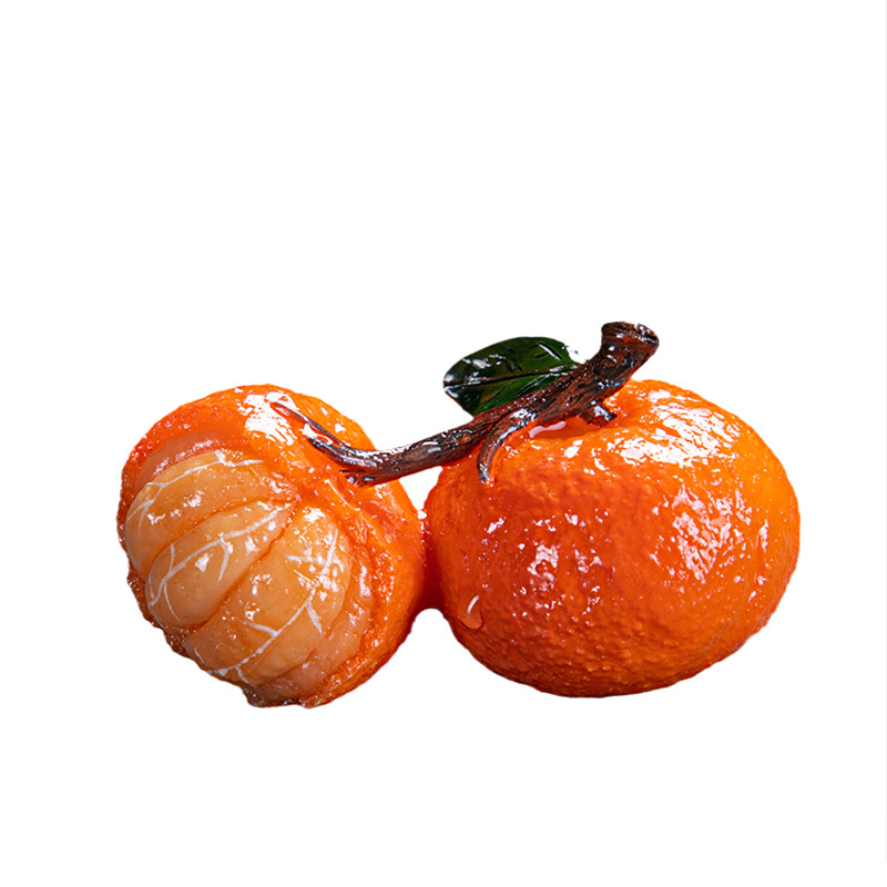 Kínai gyanta színváltó tea Pet Lucky Orange Model Tea Figura Díszek Otthoni teáskészlet Dekoráció Kiegészítők Kézműves
