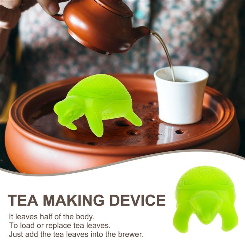 2GB Dāvana filtra sietiņa difuzoram tējas vaļēju lapu bruņurupuča atkārtoti lietojamam tējas infuzoram