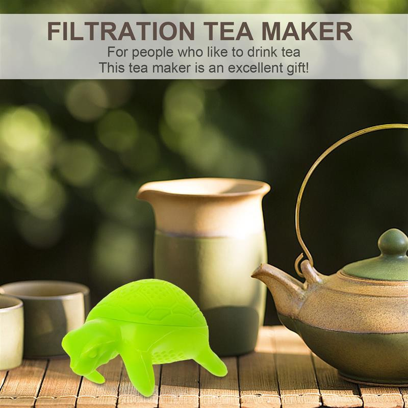2GB Dāvana filtra sietiņa difuzoram tējas vaļēju lapu bruņurupuča atkārtoti lietojamam tējas infuzoram